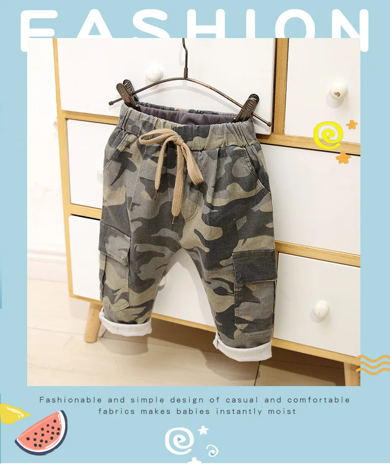 New Spring Autumn 2019 Toddler Boys Loose Camouflage Pants Baby Boys Pocket Cargo Pants Children Trousers Clothes 1 2 3 4 5 Y
New Spring Autumn 2019 Toddler Boys Loose Camouflage Pants Baby Boys Pocket Cargo Pants Children Trousers Clothes 1 2 3 4 5 Y