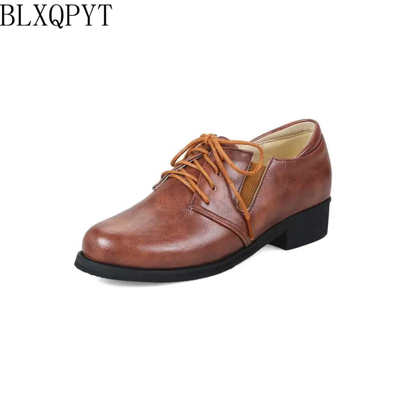 BLXQPYT New Big Size 32-48 Women Spring Autumn Lace Up Round toe Square Heel Casual Wedding Four Season Shoes woman 2018
BLXQPYT New Big Size 32-48 Women Spring Autumn Lace Up Round toe Square Heel Casual Wedding Four Season Shoes woman 2018