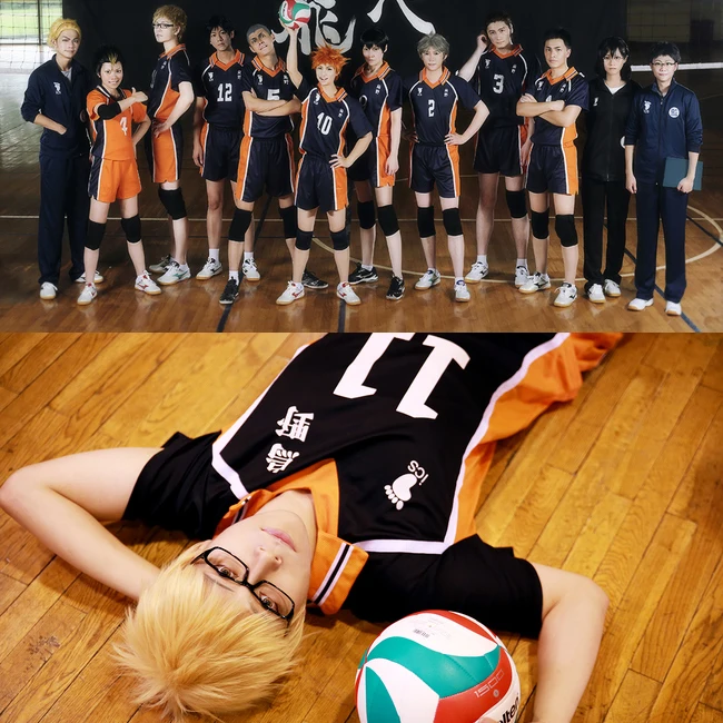 Haikyuu Cosplay Costume Anime Karasuno High School Club Hinata Shyouyou T-Shirt Sportswear Cosplay Uniform
Haikyuu Cosplay Costume Anime Karasuno High School Club Hinata Shyouyou T-Shirt Sportswear Cosplay Uniform
