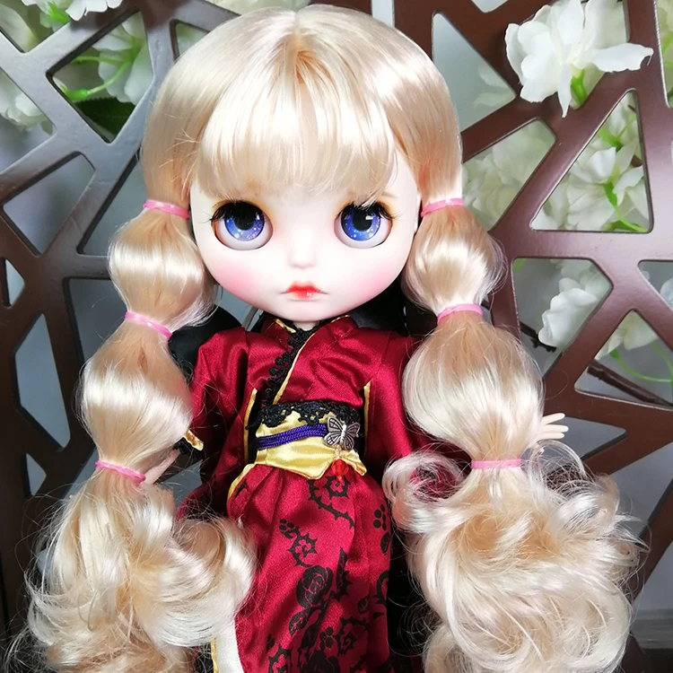 Кукла Blyth ICY DBS для серии № BL339 светлые волосы цветные резные губы матовое лицо