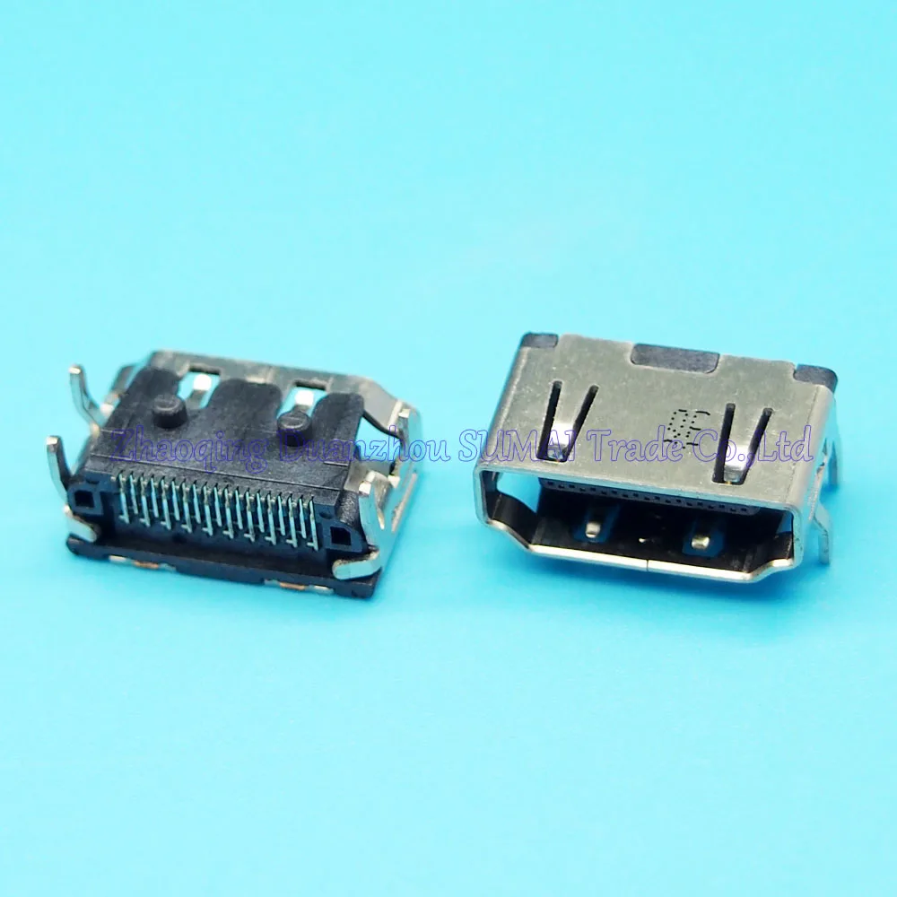 Фото 10 шт./лот 19pin HDMI гнездовой разъем VGA для ноутбука samsung hp dell acer lenovo и т. Д.|connector