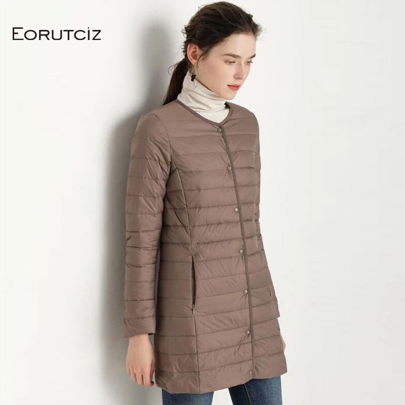 EORUTCIZ Winter Ultra Light Down Coat Women Plus Size 4XL Long Jacket Slim Basic Vintage Black Autumn Duck Down Coat LM356
EORUTCIZ Winter Ultra Light Down Coat Women Plus Size 4XL Long Jacket Slim Basic Vintage Black Autumn Duck Down Coat LM356