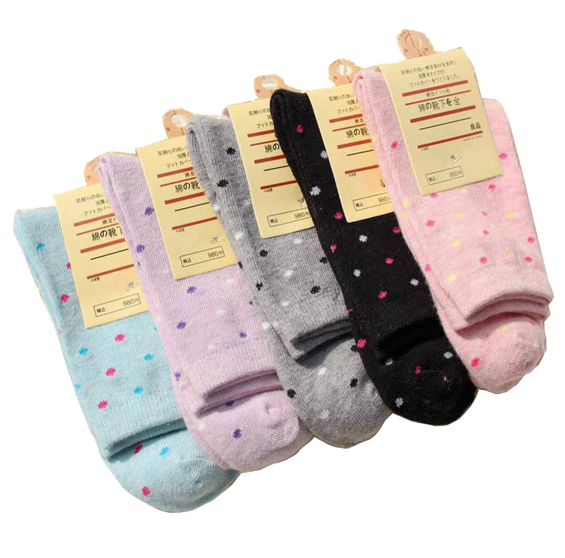 Hot Sale Fashion 11 Colors Mix Cotton Sweet Dot Pattern Design Women Socks Autumn Winter Warm Comfortable Sock
Hot Sale Fashion 11 Colors Mix Cotton Sweet Dot Pattern Design Women Socks Autumn Winter Warm Comfortable Sock