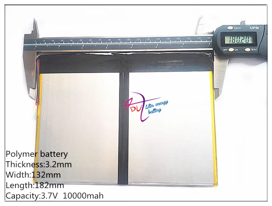 32132182 lithium ion batteries Tablet PC talk9x u65gt Rechargeable battery 3.2*132*182 3.7V 10000 mah Li - ion battery 'for
32132182 lithium ion batteries Tablet PC talk9x u65gt Rechargeable battery 3.2*132*182 3.7V 10000 mah Li - ion battery 'for