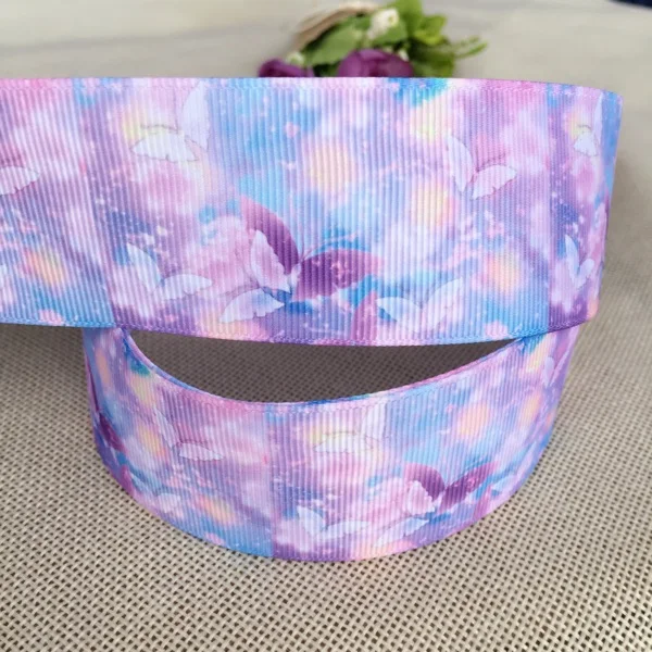 38mm Japanese and wind dream butterfly print hair bow gift packaging Diy rib ribbon garment accessories 5 yards
38mm Japanese and wind dream butterfly print hair bow gift packaging Diy rib ribbon garment accessories 5 yards