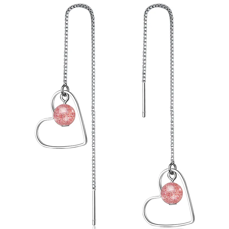 TJP Trendy Silver Plated Earrings For Women Jewelry Charm Crystal Pink Heart Earrings For Girl Birthday Party Accessories
TJP Trendy Silver Plated Earrings For Women Jewelry Charm Crystal Pink Heart Earrings For Girl Birthday Party Accessories