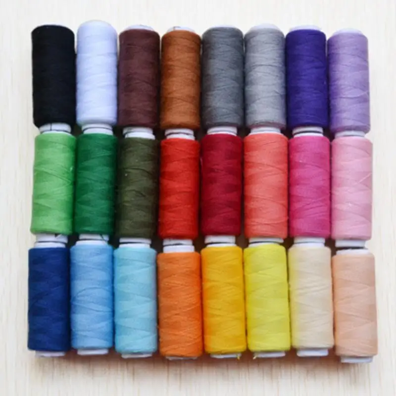 Фото 24 цвета оптовая цена полиэстер швейная нить конусная нитка для - купить