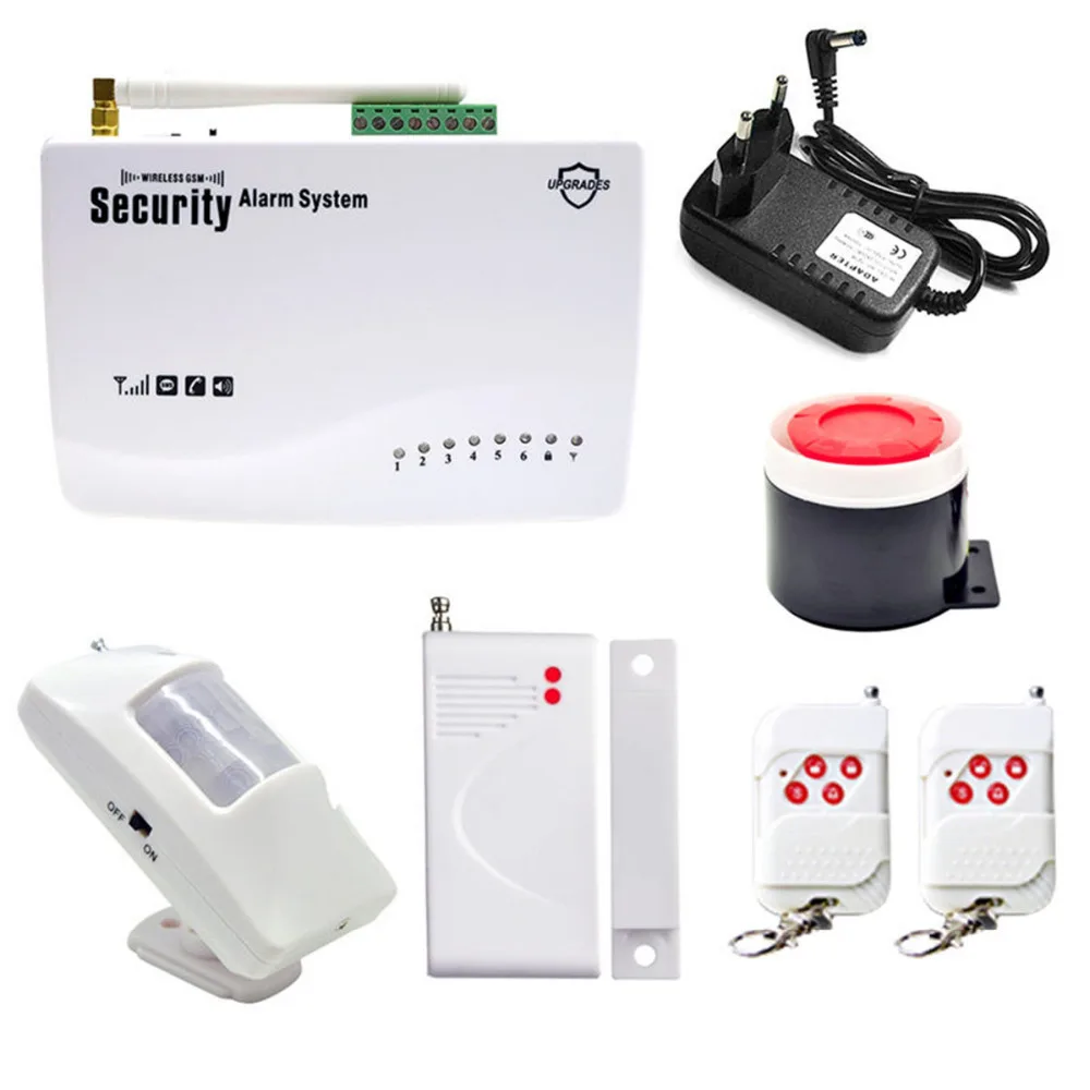 Беспроводная GSM сигнализация, двойная антенна, домашняя охранная сигнализация, система автоматического набора SMS вызова, Поддержка русског...
Беспроводная GSM сигнализация, двойная антенна, домашняя охранная сигнализация, система автоматического набора SMS вызова, Поддержка русског...
