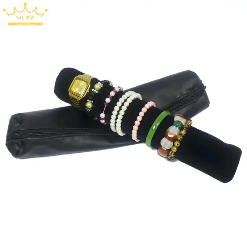 Organizer Black Leatherette Jewelry Display Travel Roll Bag Portable Storage Case For Bracelet Watch Chain Stand Holders Rack
Organizer Black Leatherette Jewelry Display Travel Roll Bag Portable Storage Case For Bracelet Watch Chain Stand Holders Rack