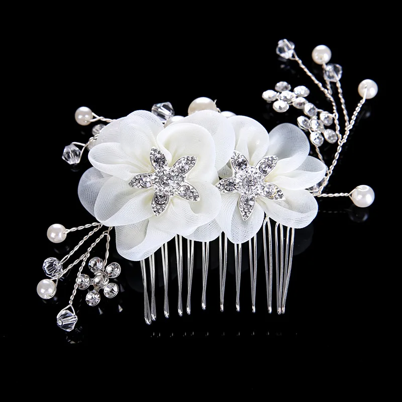 Floralbride Handmade Alloy Wired Rhinestones Crystals Pearls Flower Wedding Hair Comb Bridal Hair Accessories Bridesmaids Women
Floralbride Handmade Alloy Wired Rhinestones Crystals Pearls Flower Wedding Hair Comb Bridal Hair Accessories Bridesmaids Women