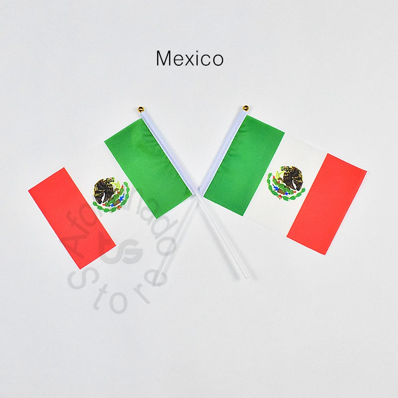 Mexico 14*21cm flag Banner meet Parade party hand waving National flag Home Decoration flag banner
Mexico 14*21cm flag Banner meet Parade party hand waving National flag Home Decoration flag banner