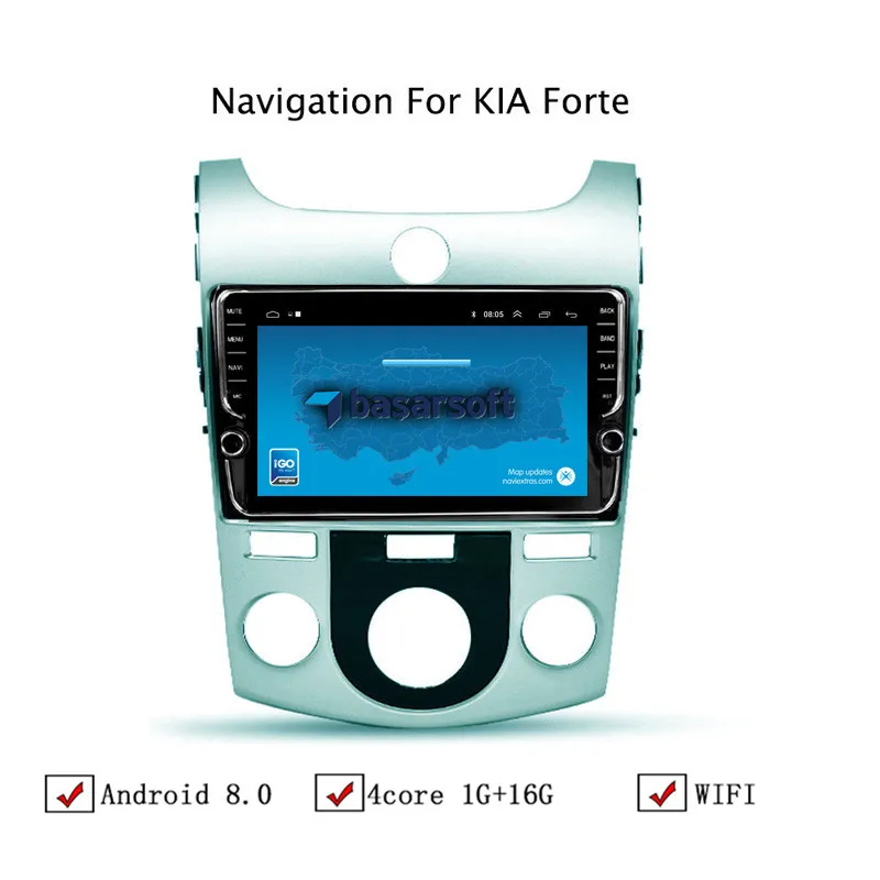 9 "Android 8 1 автомобиля gps навигации для Kia Форте 2009 2010 2011 2012 2013 2014 2015 2016 автомобиль