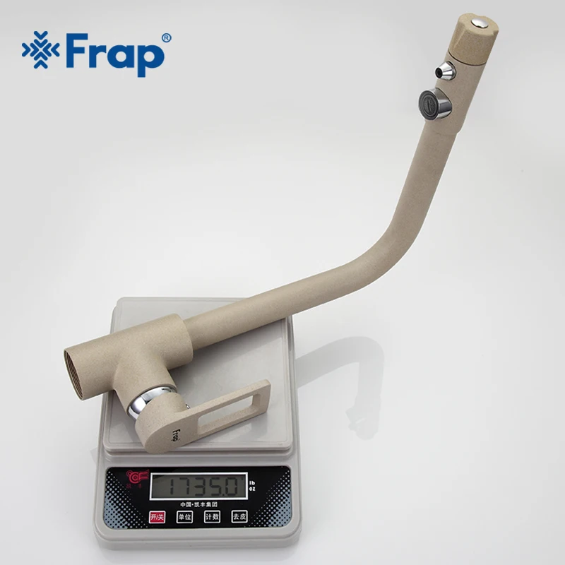 Frap New Arrival Khaki Color Kitchen Faucet Deck Mounted Mixer Tap 360 Degree Rotation with Water Purification Features F4372-20
Frap New Arrival Khaki Color Kitchen Faucet Deck Mounted Mixer Tap 360 Degree Rotation with Water Purification Features F4372-20