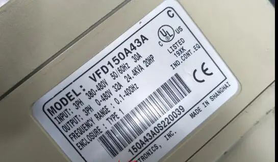Инвертор VFD150A43A 15 кВт 380 В, б/у, 90% ВНЕШНИЙ ВИД НОВЫЙ, гарантия 3 месяца, быстрая доставка, добро пожаловать на запрос
Инвертор VFD150A43A 15 кВт 380 В, б/у, 90% ВНЕШНИЙ ВИД НОВЫЙ, гарантия 3 месяца, быстрая доставка, добро пожаловать на запрос