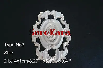 N63 21x14x1 см деревянная резная аппликация плотничная рама наклейка деревообработка