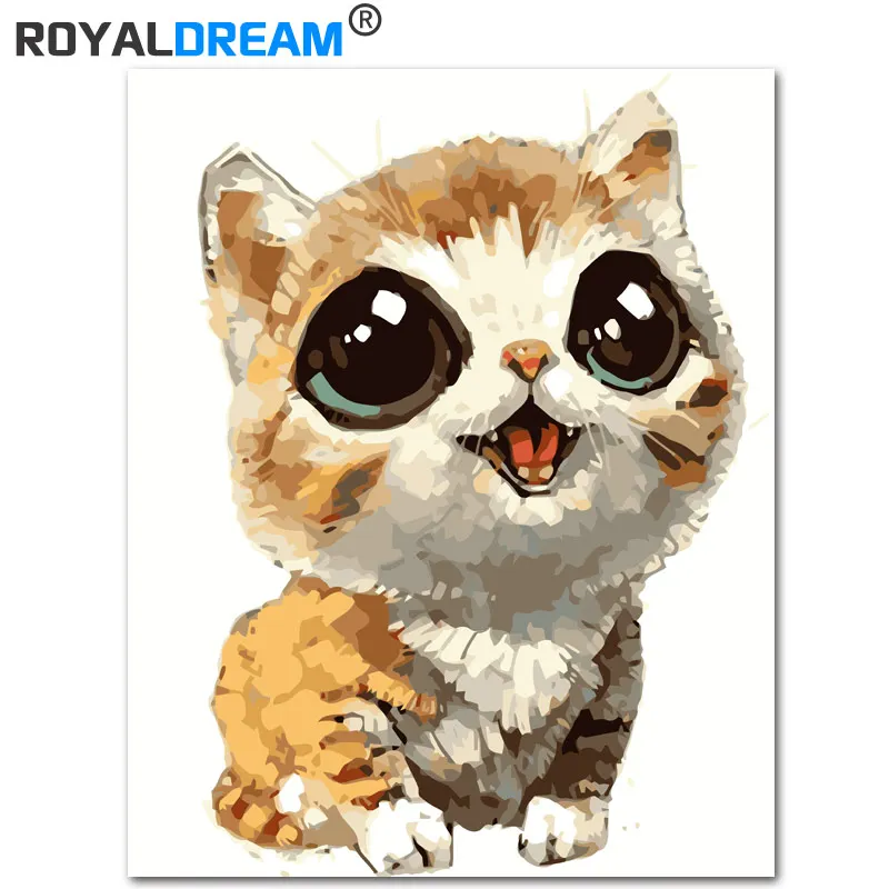 ROYALDREAM Милая кошка, сделай сам, рисование по номерам, акриловая краска по номерам, ручная роспись, масляная краска, рисование на холсте для до...
ROYALDREAM Милая кошка, сделай сам, рисование по номерам, акриловая краска по номерам, ручная роспись, масляная краска, рисование на холсте для до...