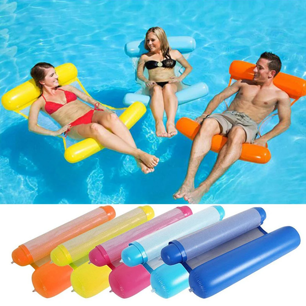 Swimming pool floating inflatable chair hammock swimming ring pool lounge bed lazy water cushion
Swimming pool floating inflatable chair hammock swimming ring pool lounge bed lazy water cushion