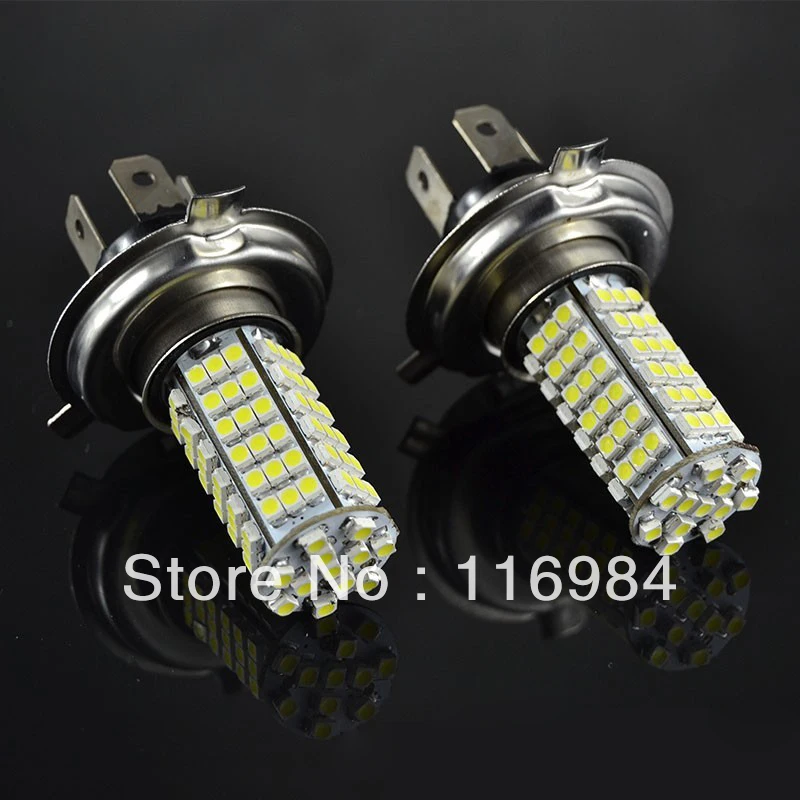 2PCS H4 Car Auto 102 LED 3528 SMD White Headlight Head Lights Fog Lamps Bulbs 12V DC
2PCS H4 Car Auto 102 LED 3528 SMD White Headlight Head Lights Fog Lamps Bulbs 12V DC