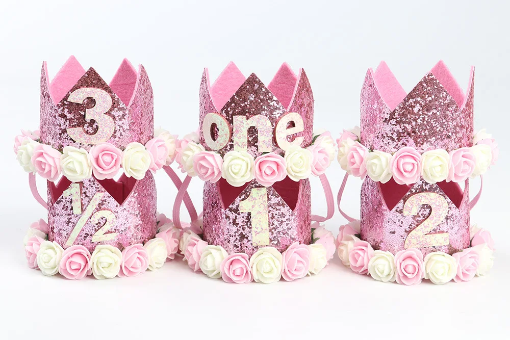 Glitter Birthday Crown hat, First Birthday Crown Pink Glitter Headband, Princess Crown Headbnad
Glitter Birthday Crown hat, First Birthday Crown Pink Glitter Headband, Princess Crown Headbnad