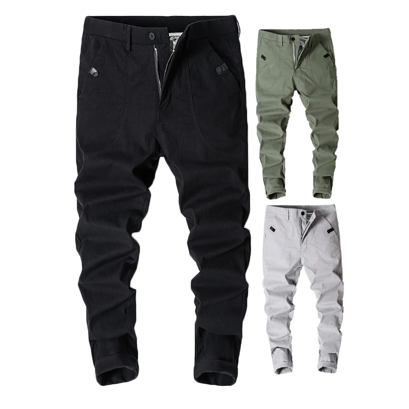 Summer Thin Section Casual Pants Men's Large Size High Elastic Ankle Length Pants Men's Cotton Slim New Fashion Pencil Pants
Summer Thin Section Casual Pants Men's Large Size High Elastic Ankle Length Pants Men's Cotton Slim New Fashion Pencil Pants