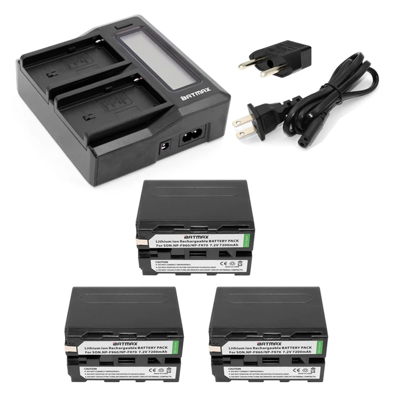 3 шт. NP-F970 NP-F960 NP F970 F960 7,2 V 7200mAh батареи + ЖК-быстрое зарядное устройство для SONY HVR-HD1000 HVR-HD1000E батарея
3 шт. NP-F970 NP-F960 NP F970 F960 7,2 V 7200mAh батареи + ЖК-быстрое зарядное устройство для SONY HVR-HD1000 HVR-HD1000E батарея