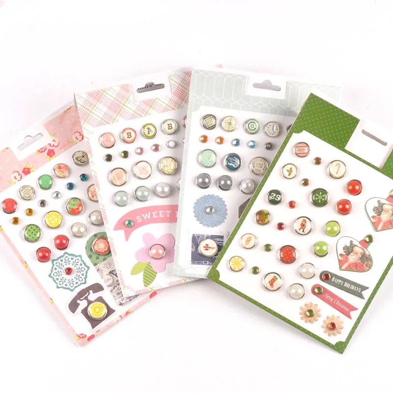 1 Set (about 25PCs) Round Diy Christmas Brads Scrapbooking Embellishment Fastener Brad Metal Crafts Decoration cp2242
1 Set (about 25PCs) Round Diy Christmas Brads Scrapbooking Embellishment Fastener Brad Metal Crafts Decoration cp2242