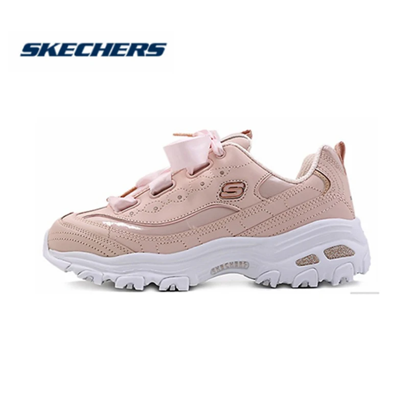 Обувь Skechers de lites женская модная обувь на платформе розового цвета для тренировок