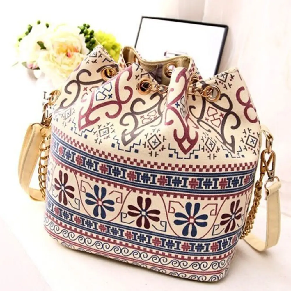 Fashion new handbags High quality canvas Women bag Pearl pendant wearing rope chain shoulder bag National wind bucket bag
Fashion new handbags High quality canvas Women bag Pearl pendant wearing rope chain shoulder bag National wind bucket bag