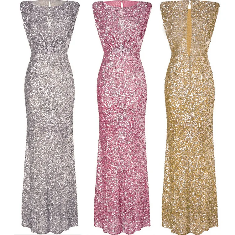 2019 women new sexy sleeveless sequined dress gown slim backless evening dress lady solid color
2019 women new sexy sleeveless sequined dress gown slim backless evening dress lady solid color