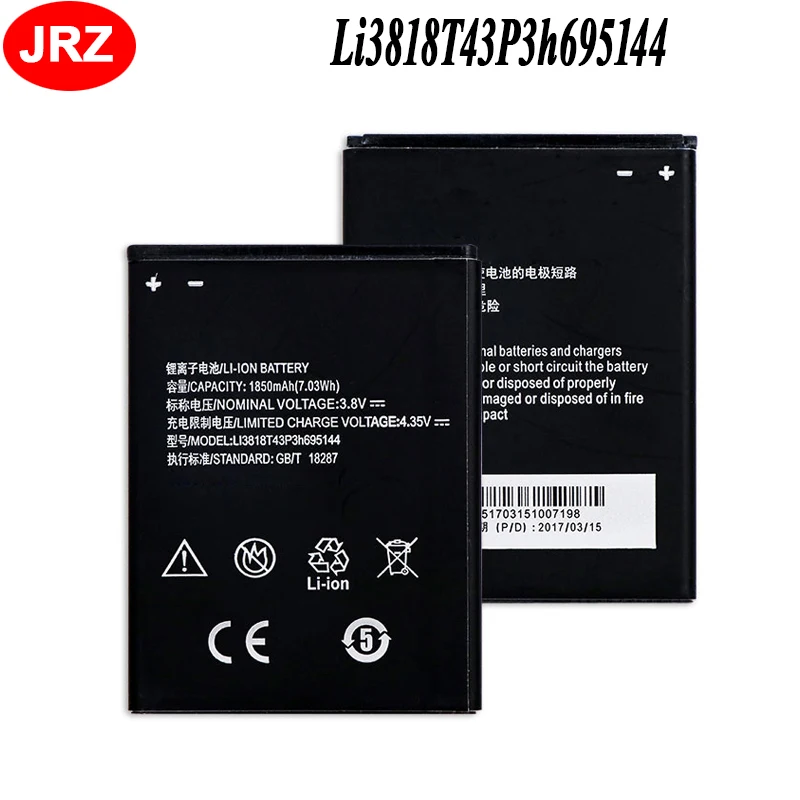 Li3818T43P3h695144 Battery For ZTE V830w Kis 3 Max For ZTE Blade G Lux Accumulator 1850mAh
Li3818T43P3h695144 Battery For ZTE V830w Kis 3 Max For ZTE Blade G Lux Accumulator 1850mAh