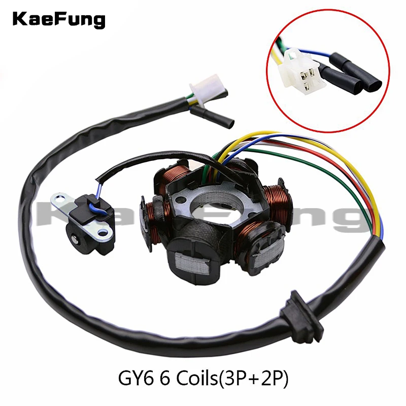 Motorcycle dirt pit parts Magneto Stator Plate Ignition 6 COIL ATV Quad 125 150cc GY6 Chinese Scooter Parts
Motorcycle dirt pit parts Magneto Stator Plate Ignition 6 COIL ATV Quad 125 150cc GY6 Chinese Scooter Parts