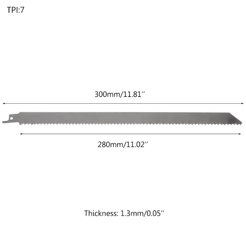 Stainless Steel 300mm Reciprocating Power Saw Blade With Fine Tooth Effective For Cutting Wood Woodworking Tool Accessories
Stainless Steel 300mm Reciprocating Power Saw Blade With Fine Tooth Effective For Cutting Wood Woodworking Tool Accessories