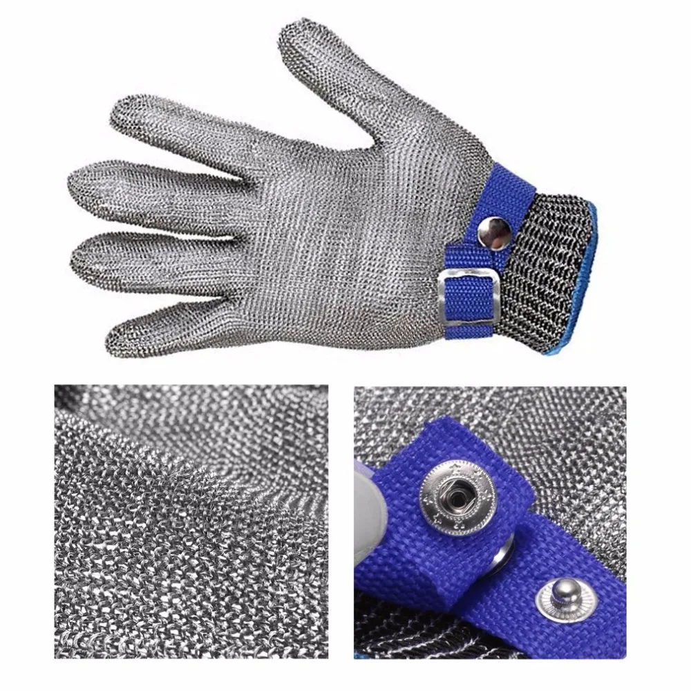 Safety Glove with Buckle Cut Proof Stab Resistant Kitchen Working Red Glove Stainless Steel Metal Mesh Butcher Cutting Size L
Safety Glove with Buckle Cut Proof Stab Resistant Kitchen Working Red Glove Stainless Steel Metal Mesh Butcher Cutting Size L