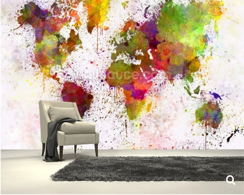 Custom children wallpaper,World Map Colour Splash,3D cartoon for living room bedroom backdrop waterproof wallpaper restaurants
Custom children wallpaper,World Map Colour Splash,3D cartoon for living room bedroom backdrop waterproof wallpaper restaurants