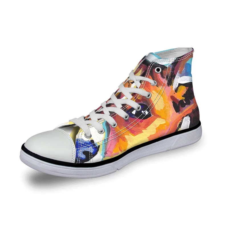 High Quality High Top Canvas Shoe For Fashion Female's Casual Lace-up Round Toe Lady Indoor And Outdoor Basenji Printed Shoes
High Quality High Top Canvas Shoe For Fashion Female's Casual Lace-up Round Toe Lady Indoor And Outdoor Basenji Printed Shoes