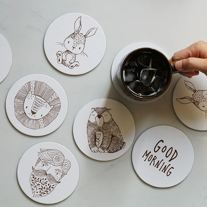 4pcs Set Blue Lotus Hardboard Cardboard Paper Cup Pad Coffee Drink Mug Coaster Set Heat Insulation Nordic Cute Animal Brown Bear
4pcs Set Blue Lotus Hardboard Cardboard Paper Cup Pad Coffee Drink Mug Coaster Set Heat Insulation Nordic Cute Animal Brown Bear