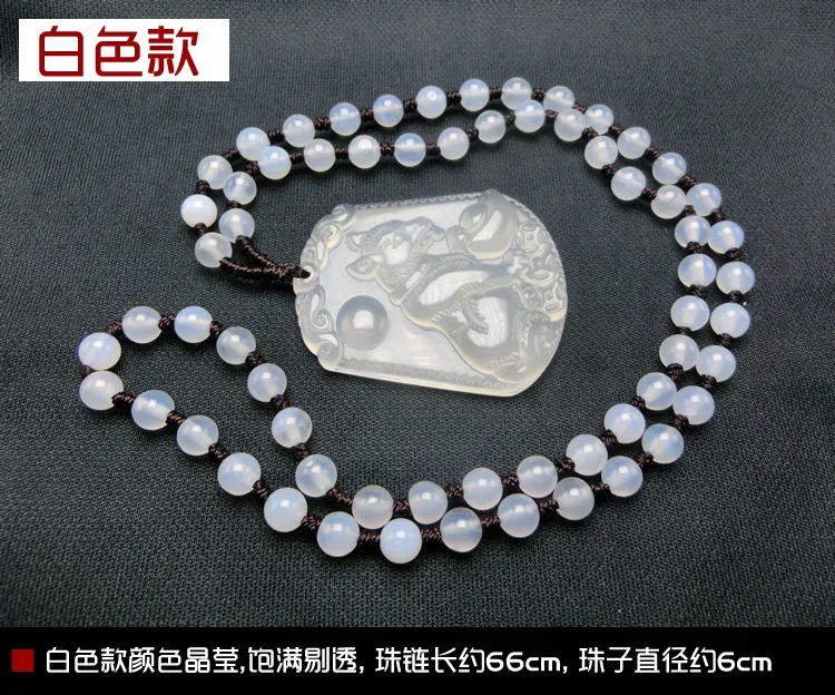 Natural JADEST Pendant Carved Double Color Wealth Dog Pendant with Necklace Exquisite Children's Jewelry Sweater Chain
Natural JADEST Pendant Carved Double Color Wealth Dog Pendant with Necklace Exquisite Children's Jewelry Sweater Chain