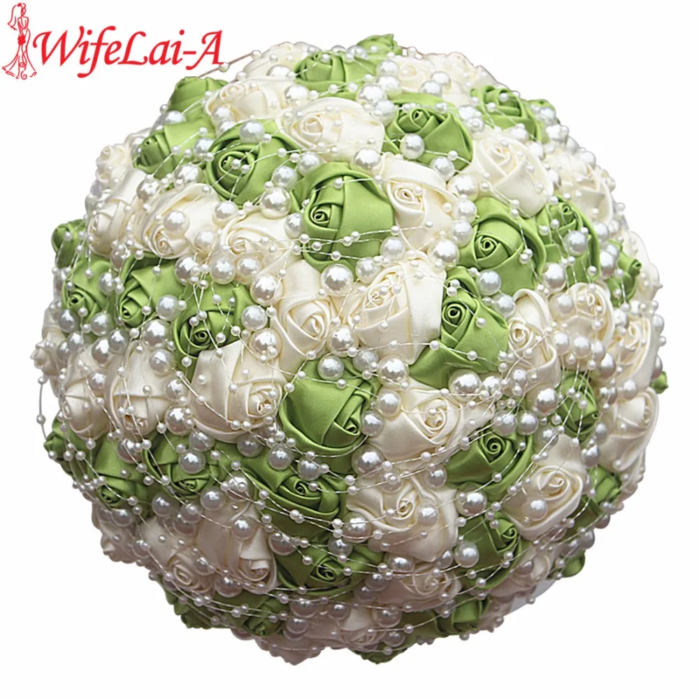WifeLai-A Ivory Light Green Pearls Brooch Wedding Bouquets buque de noiva Bridal Wedding Bouquets Flowers W3018-18
WifeLai-A Ivory Light Green Pearls Brooch Wedding Bouquets buque de noiva Bridal Wedding Bouquets Flowers W3018-18