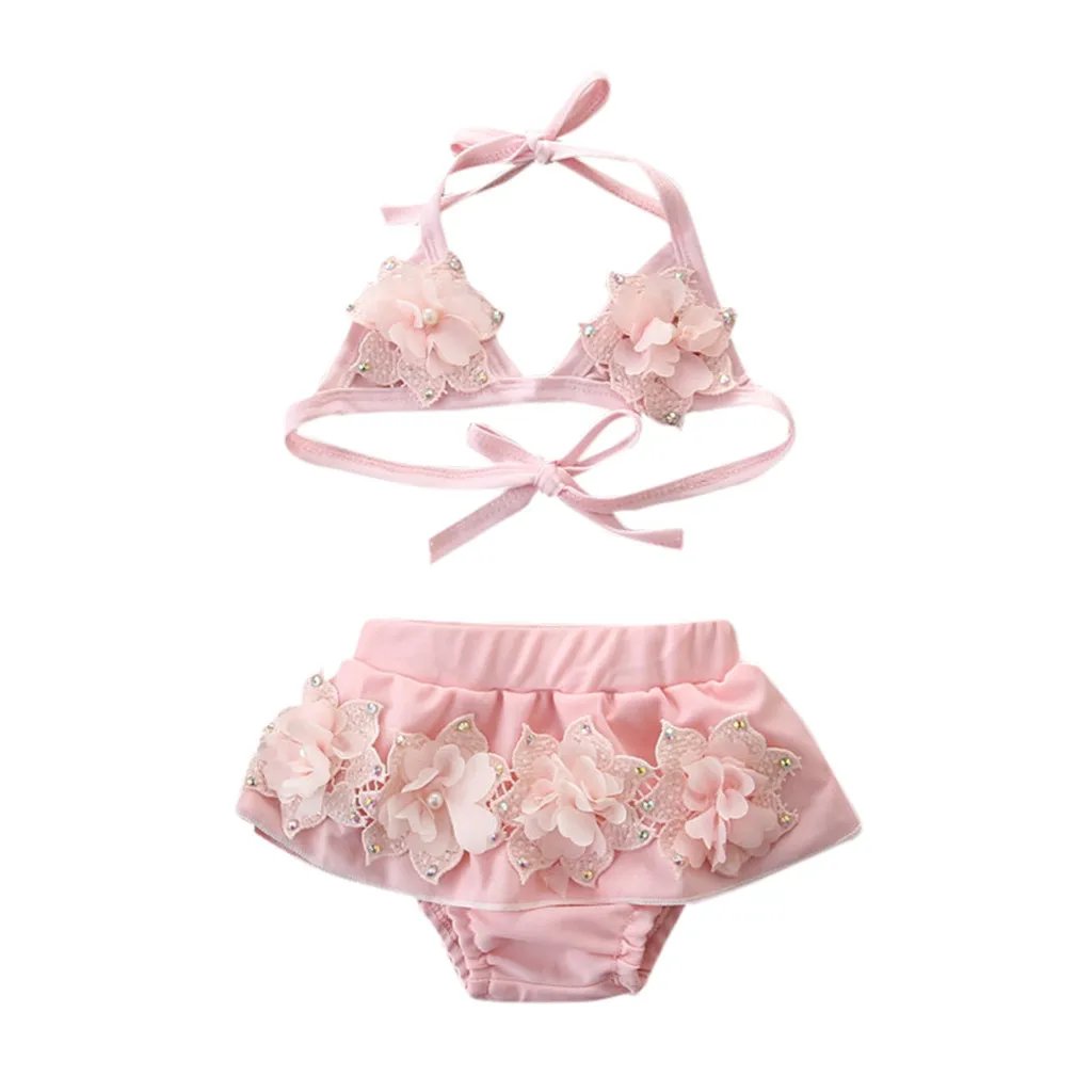 TELOTUNY two-pieces Kid Baby Girls sling Bowknot Flower lace Swimwear summer Beach suit Vacation outdoor Halter Swimsuit J0528
TELOTUNY two-pieces Kid Baby Girls sling Bowknot Flower lace Swimwear summer Beach suit Vacation outdoor Halter Swimsuit J0528