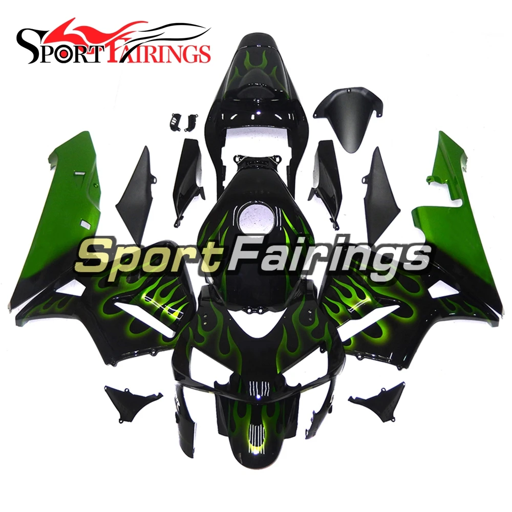 Fairings For Honda CBR600RR F5 Year 03 04 2003 2004 ABS Motorcycle Fairing Kit Bodywork Motorbike Cowling Black with Green Flame
Fairings For Honda CBR600RR F5 Year 03 04 2003 2004 ABS Motorcycle Fairing Kit Bodywork Motorbike Cowling Black with Green Flame