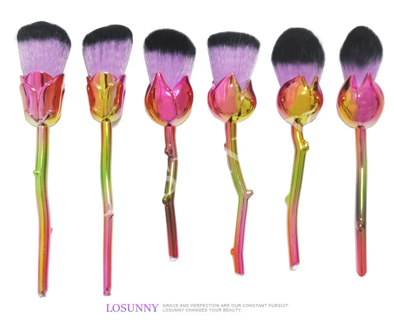 New 6 Roses High Quality Professional Smoke Makeup Brush Set Screw Handle Makeup Tool Eyeliner Full-featured Synthetic Hair
New 6 Roses High Quality Professional Smoke Makeup Brush Set Screw Handle Makeup Tool Eyeliner Full-featured Synthetic Hair