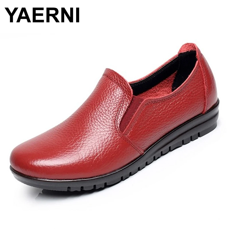 YAERNI Big size EU 43 Split leather women flats new women loafers comfortable soft bottom mother work shoes low to help #B2176
YAERNI Big size EU 43 Split leather women flats new women loafers comfortable soft bottom mother work shoes low to help #B2176