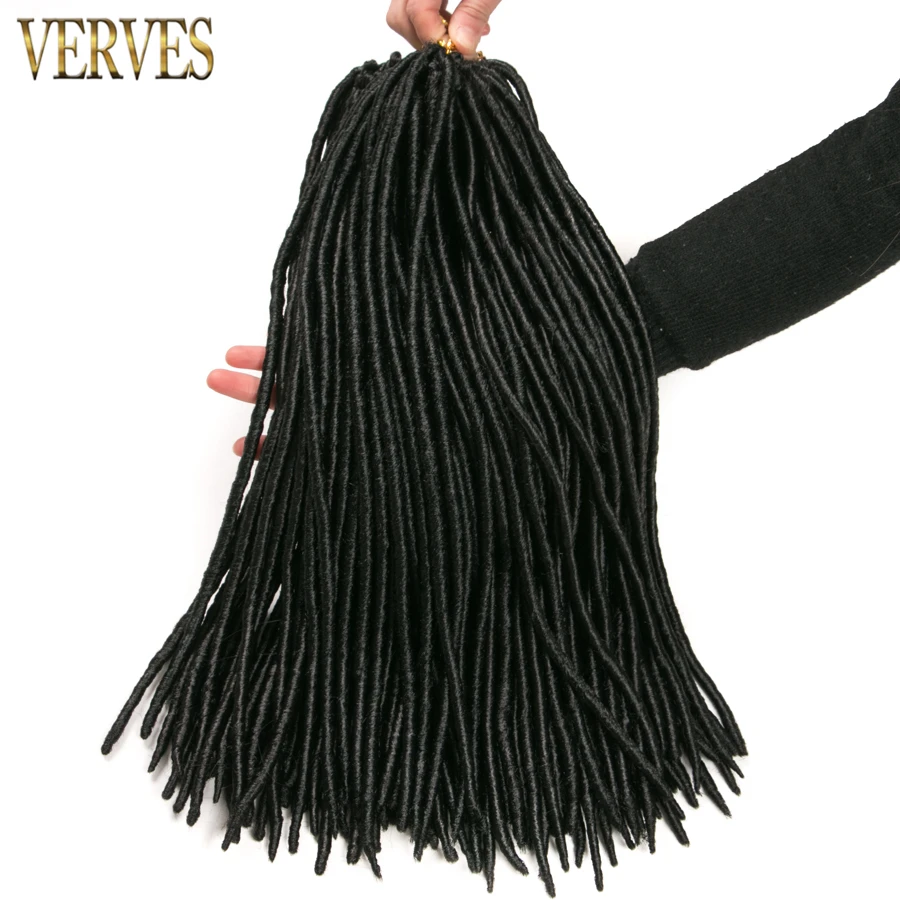 VERVES Synthetic Hair Extensions 10 Pack Faux Locs Crochet Hair Braid 18 Inch 12 Strands/Pcs Black Blond Brown Color 
VERVES Synthetic Hair Extensions 10 Pack Faux Locs Crochet Hair Braid 18 Inch 12 Strands/Pcs Black Blond Brown Color
