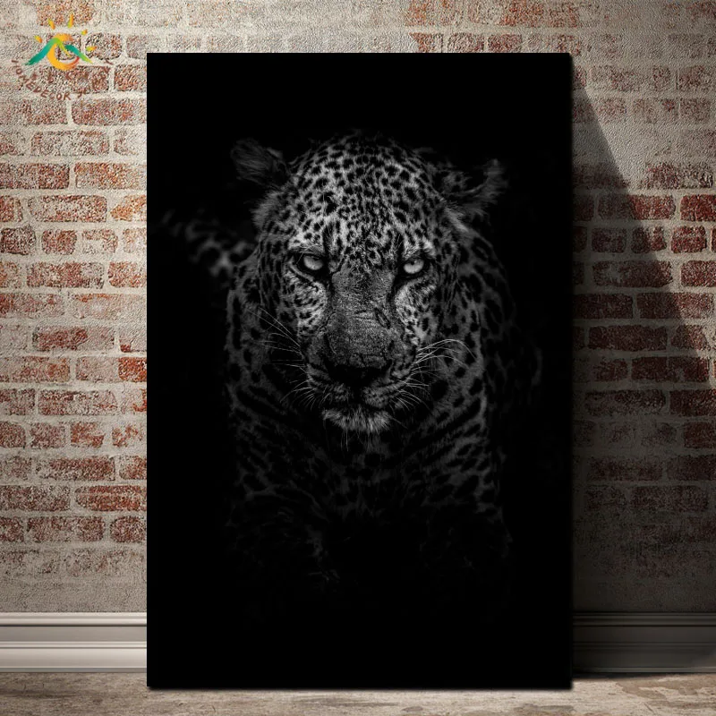 Leopard Animals Dark Black and White Painting HD Wall Art Hanging Canvas Painting HD Printed Pictures for Living Room Decoration
Leopard Animals Dark Black and White Painting HD Wall Art Hanging Canvas Painting HD Printed Pictures for Living Room Decoration