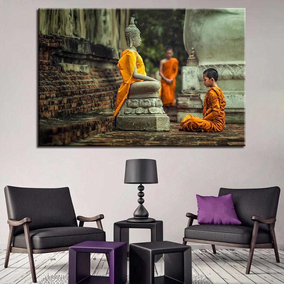 1 Piece Religious Wall Art Picture Buddhist Monk Modern Home Decoration Canvas Art Painting Posters and Prints for Living Room
1 Piece Religious Wall Art Picture Buddhist Monk Modern Home Decoration Canvas Art Painting Posters and Prints for Living Room