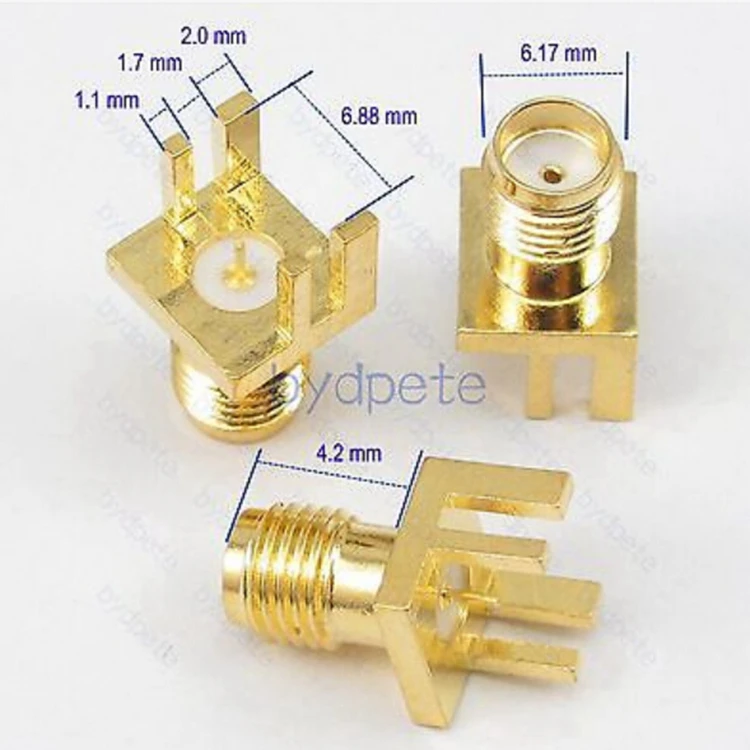 10pcs/lot SMA female pin jack socket PCB Edge 1.7mm Mount Solder square big panel Adapter
10pcs/lot SMA female pin jack socket PCB Edge 1.7mm Mount Solder square big panel Adapter
