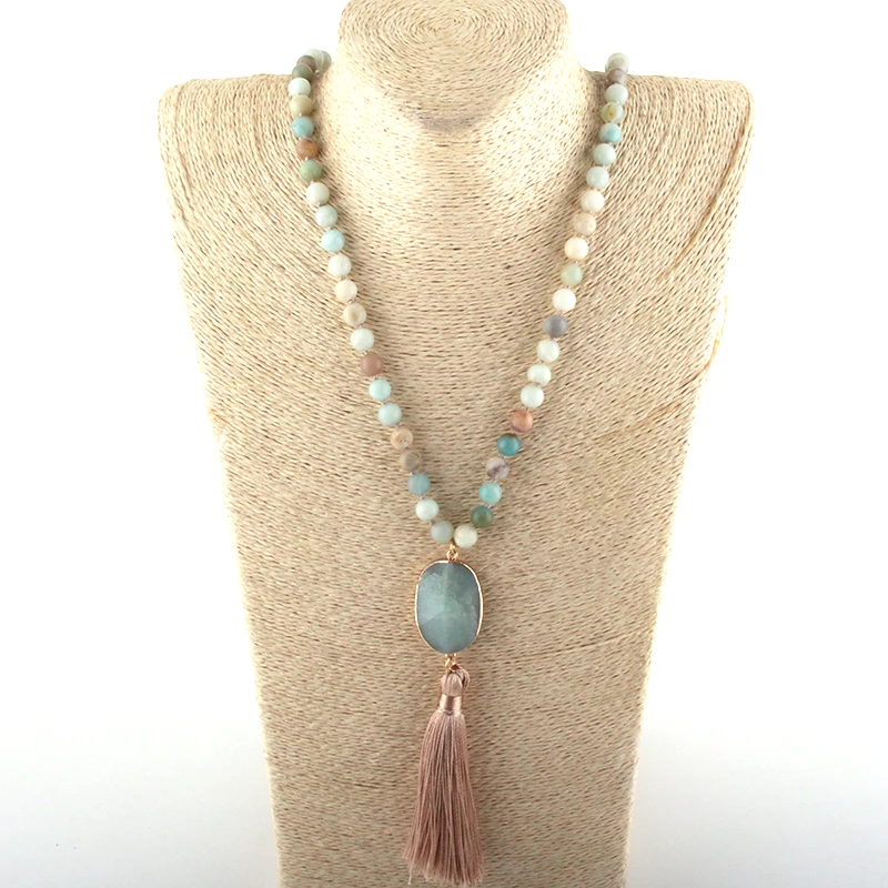 MOODPC Fashion Bohemian Jewelry Semi Precious Stones Long Knotted Stone Long Tassel Necklaces Women Ethnic Necklace Dropship
MOODPC Fashion Bohemian Jewelry Semi Precious Stones Long Knotted Stone Long Tassel Necklaces Women Ethnic Necklace Dropship