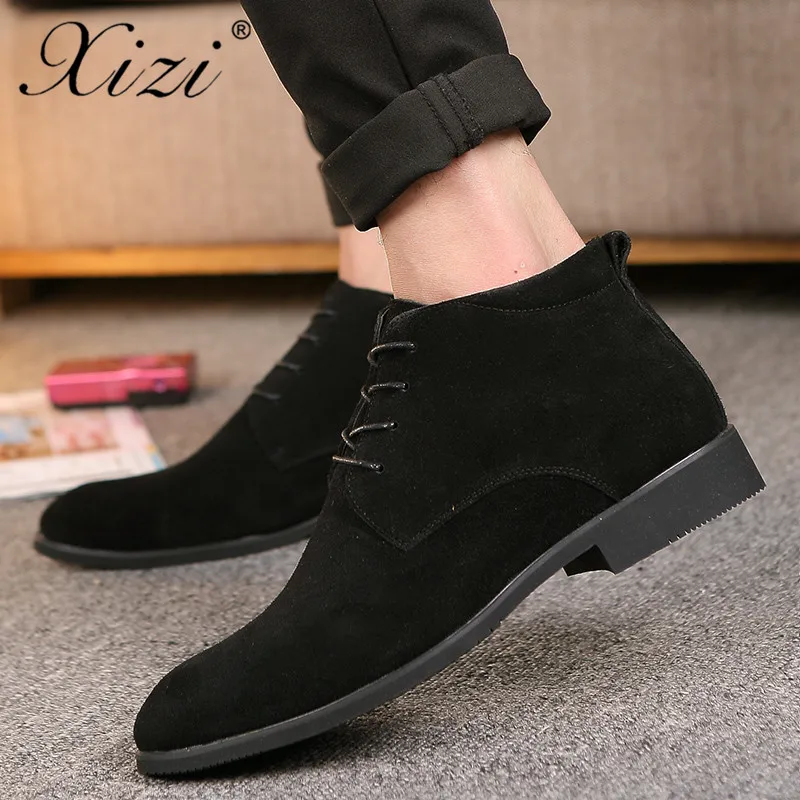 Xizi 2019 Men Winter Boots Suede Leather Style Fashion Male Work Snow Timber Land Lover Martin Boot Large Size 38-48 | Обувь