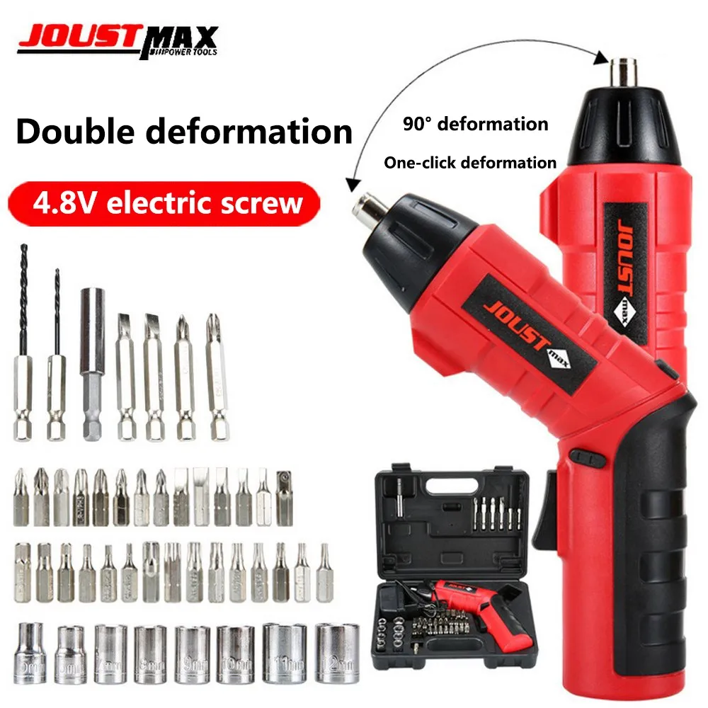 4.8V Electric Screwdriver With 45 Bits Cordless Drill Mini Wireless Power With LED Light Dremel Multi-function DIY Power Tools
4.8V Electric Screwdriver With 45 Bits Cordless Drill Mini Wireless Power With LED Light Dremel Multi-function DIY Power Tools