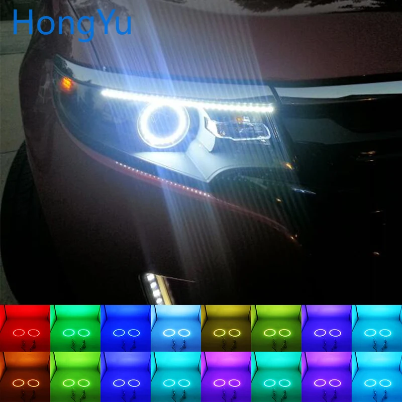Latest Headlight Multi-color RGB LED Angel Eyes Halo Ring Eye DRL RF Remote Control for Ford Edge 2011-2012 Accessories
Latest Headlight Multi-color RGB LED Angel Eyes Halo Ring Eye DRL RF Remote Control for Ford Edge 2011-2012 Accessories
